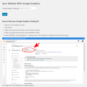 Enter your Google Analytics Tracking Code in the WordPress Plugin Settings Page