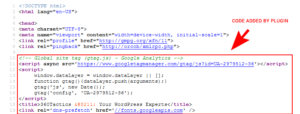 The Instant Google Analytics Plugin Formats The Tracking Code Nicely